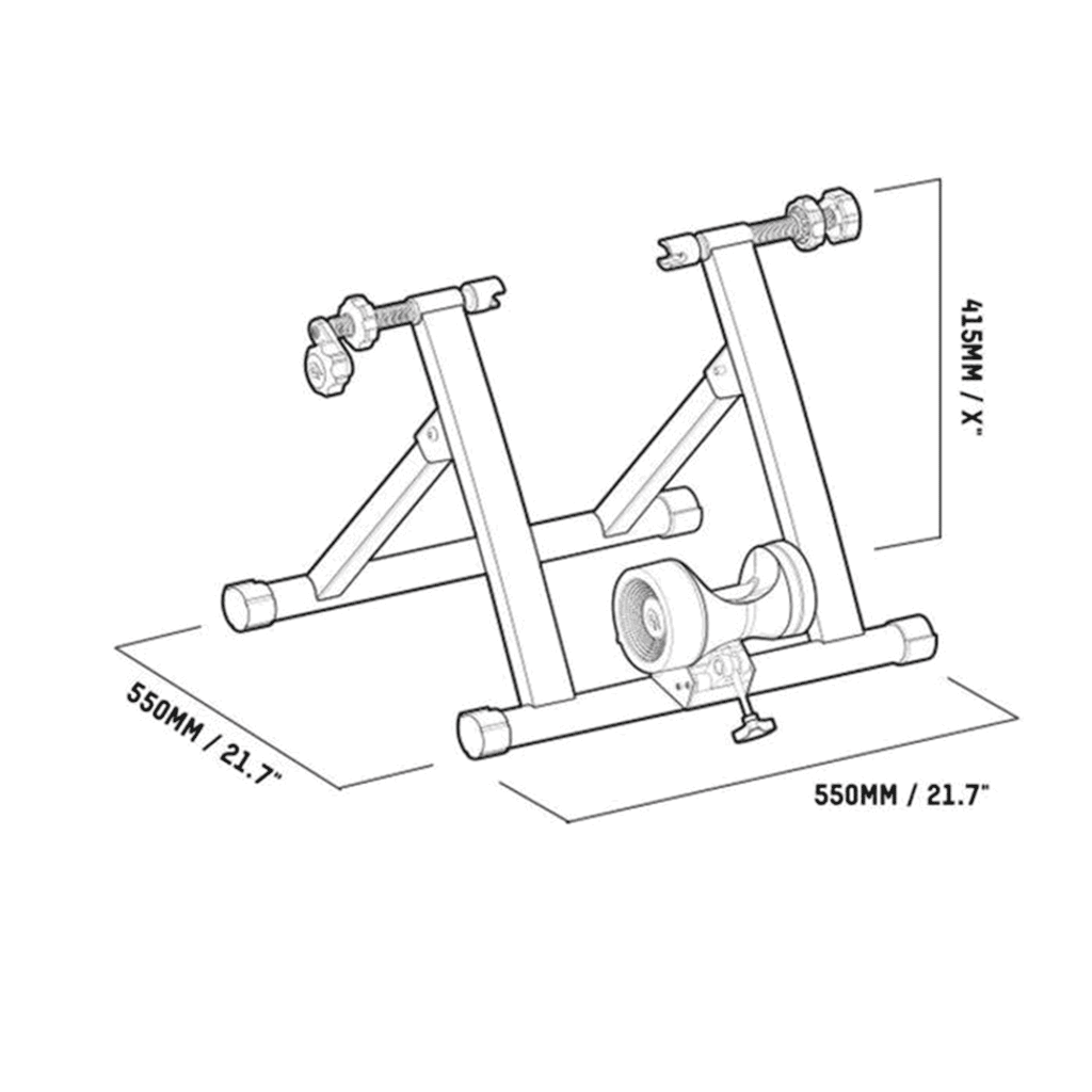 Ciclosimulador Blackburn Fitness Mag 5 | Kit de tapete y bloque de entrenamiento - Raudor ¡Rompe tu propio récord!